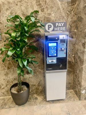 Machine Where to pay for parking at the lobby