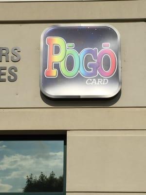 Look for the Pogo Card sign on the corner of Lincoln Mobility's storefront.