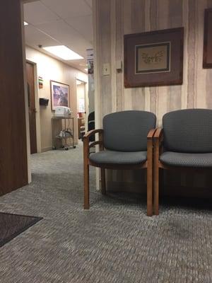 Waiting Room early appointment is not crowded.