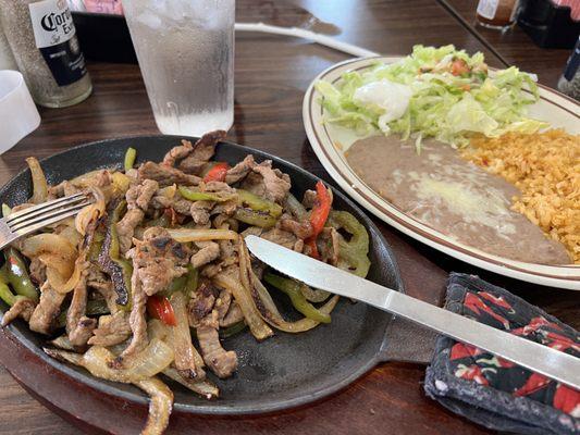 Steak fajitas