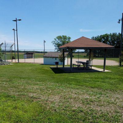 baseball diamond north of the shelter