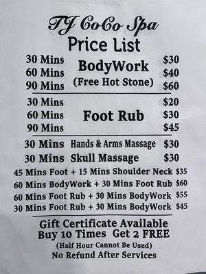 Prices