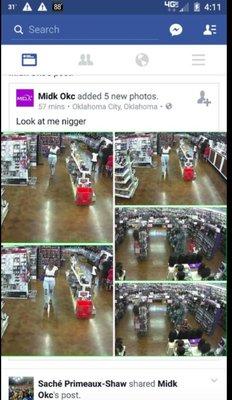 one of the racist posts that I found that they posted!! a fuckin SHAME