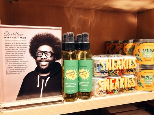 Philly's own Questlove has a line of popcorn salts and seasonings as well as 0 cal spray avocado oil, which is fantastic!