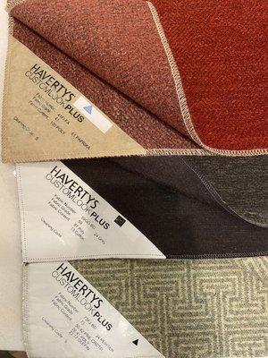 Fabric swatches so you can see what it will look like together