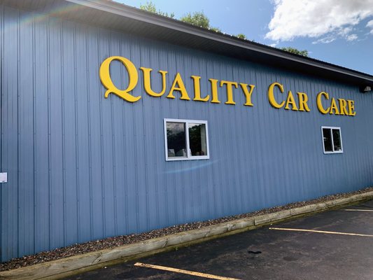 Exterior-Northside of Quality Car Care building.