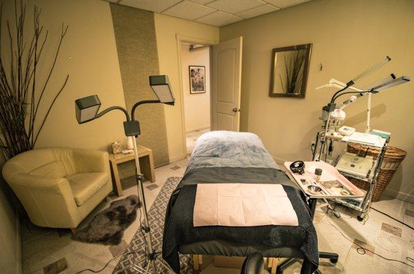 Our skincare, lash, and brow treatments are offered in private and spacious rooms.