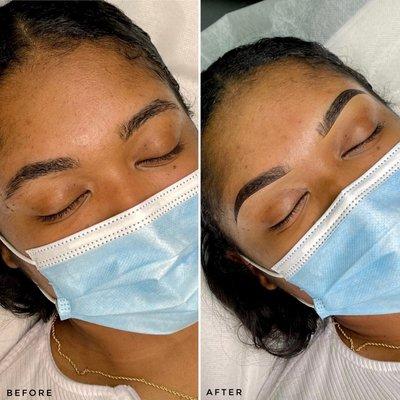 Before & After Ombre Brow Tattoo