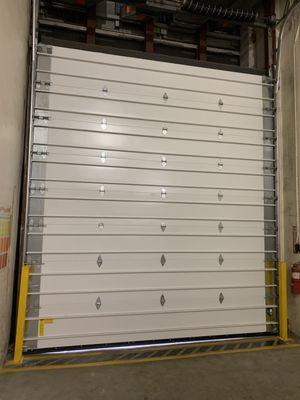 Commercial sectional door.