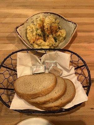 Rye bread and German potato salad