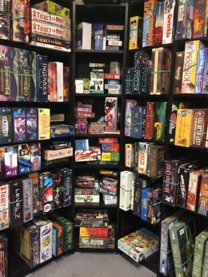 So many strategy board games ready to play.