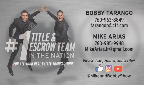 #1 Title & Escrow Team in the Nation