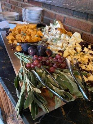 Cheese and dried fruit tray!