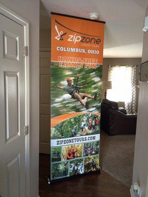 Banner design and print for ZipZone