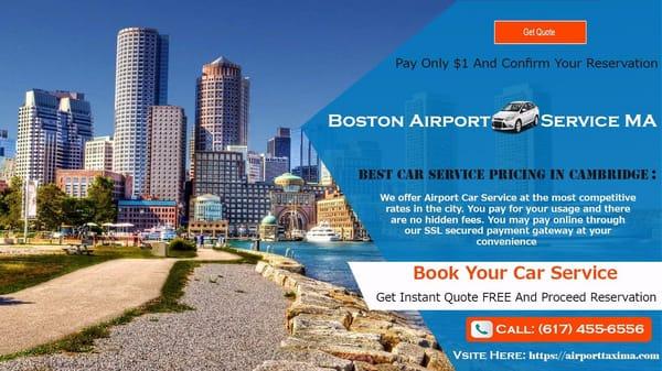 Boston Airport Taxi Service MA - Cambridge