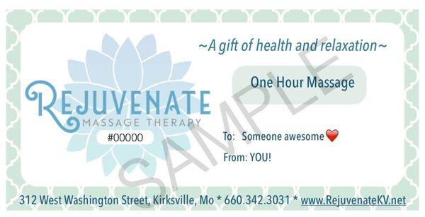 We have Gift Certificates!