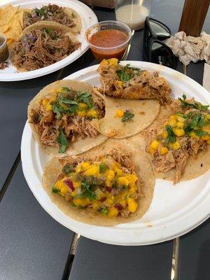 Really bad mango chicken tacos