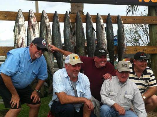 A nice charter day for this crew, deep sea fishing a full day on the Obsession.