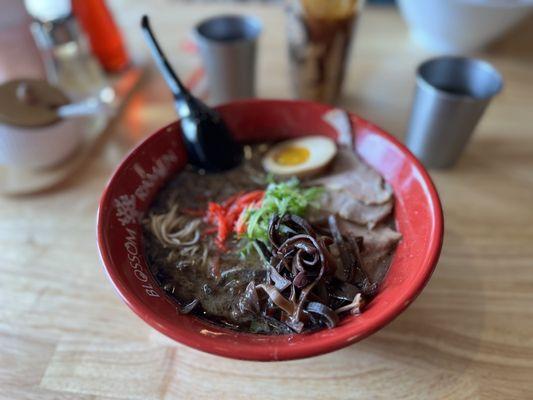 The black garlic ramen