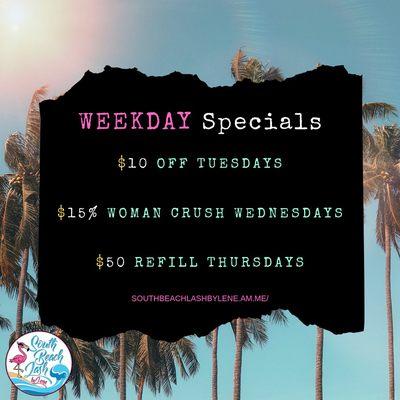 Weekday Specials