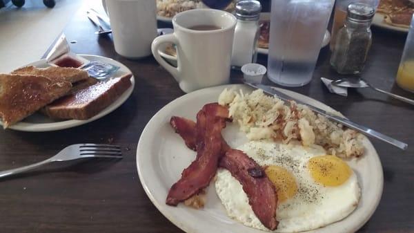 Right size for me. Delicious. Loved the bacon & coffee.