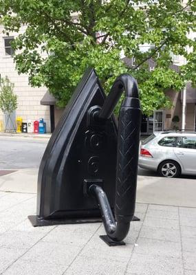 Flat Iron Sculpture in Asheville