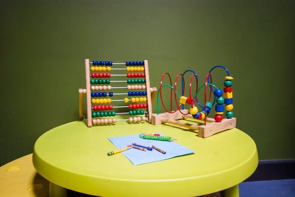 play table for kids in the waiting area