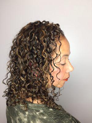 Long curly cut