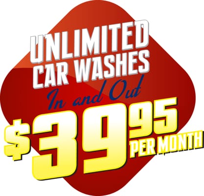 You can get your car washed everyday. Int/Ext