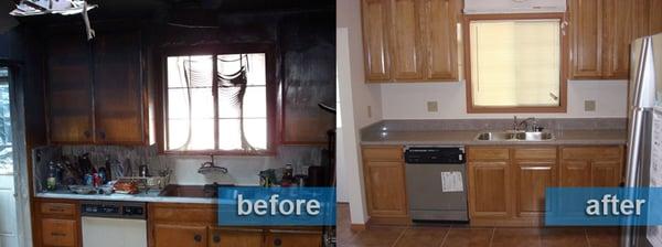 Before and After job photos