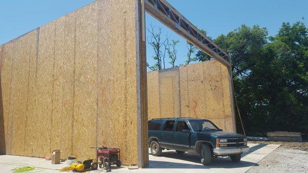 A large SIPS panel build for a bourbon barrel manufacturer.