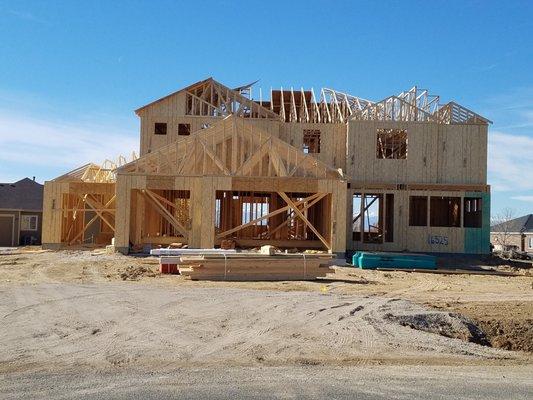 My clients home under construction. Yes, I can help with new build homes!