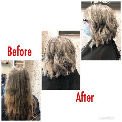 My before and after...natural color!