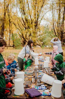 Forest Kindergarten art time