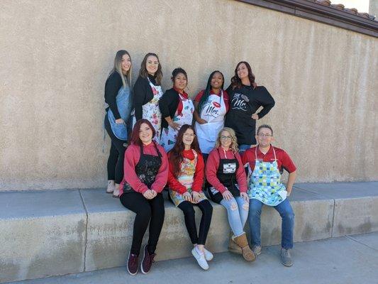 Apron day! Honoring those who run the household and raising awareness about the importance of life insurance for stay at home parents.