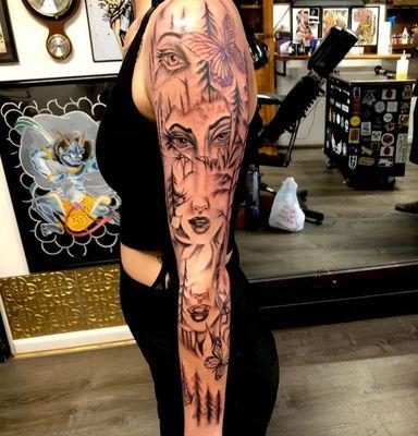 Black and grey sleeve by Scotty Mac