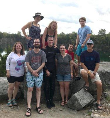 Divers at Martha's Quarry