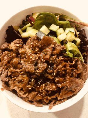 Bulgogi bowl (chose side of mixed greens)