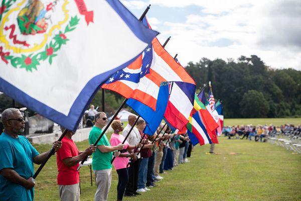 Flags representing the countries we have been on mission in over the past 2 decades