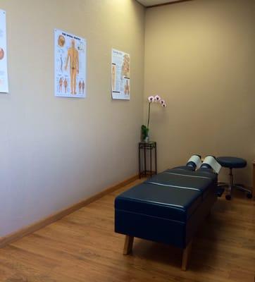 2nd Treatment Room. We also treat Sciatica & Headaches.