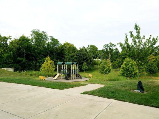 Playground behind the building