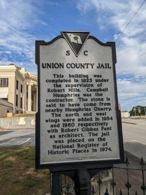 Union County Jail Historical Marker