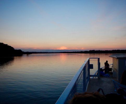 Sunset on the Chester from the River Packet