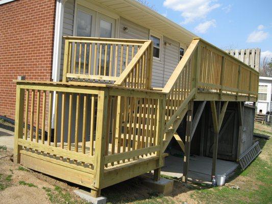 Small deck installation