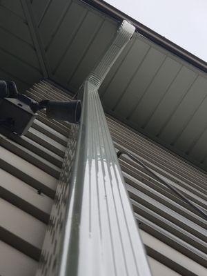 Gutter repair  and downspout installation