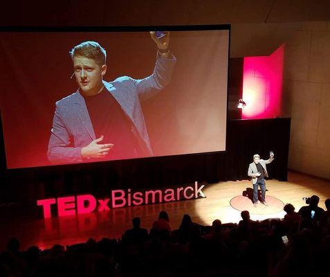 Engaging the wonderful people at TEDx Bismarck. Looking forward to coming back soon!