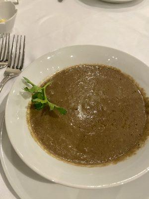 Mushroom soup--one of the best I've ever tasted!