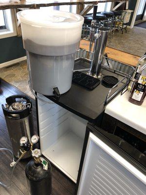 Nitro cold press coffee set up...delicious!!