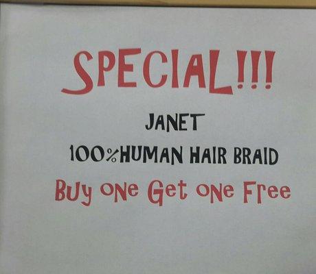 Janet 100% Braiding Hair