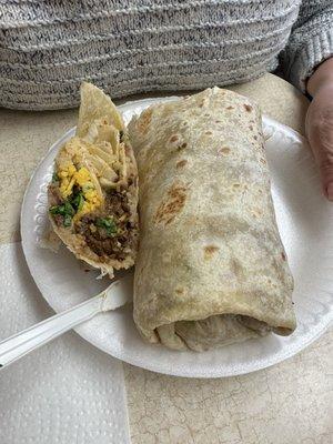 Beef burrito